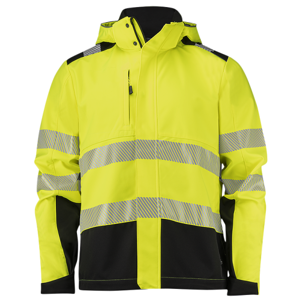 softshelljakke Texstar FJ87120990150 Hi-Vis gul/sort 