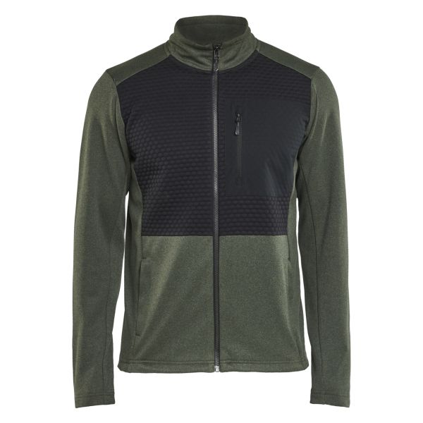 Tröja Blåkläder 354825334199XS grön/svart, helzip Grön/svart XS