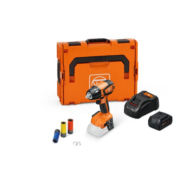 Mutterdragare Fein ASCD 18-300 W2 AS med tillbehör, batteri och laddare 