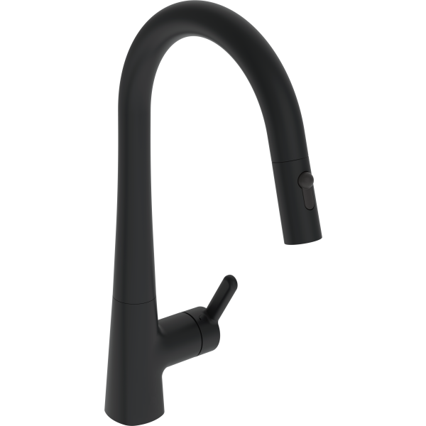 Keittiöhana Oras Inspera Comfort 3032F-33 sivuvivulla Mattamusta
