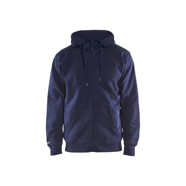 Huvtröja Blåkläder 336610488800XS marinblå, helzip XS