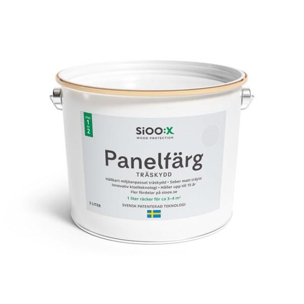Panelfärg SiOO:X 161063-SE träskydd, steg 1 Lava Grey 3 l
