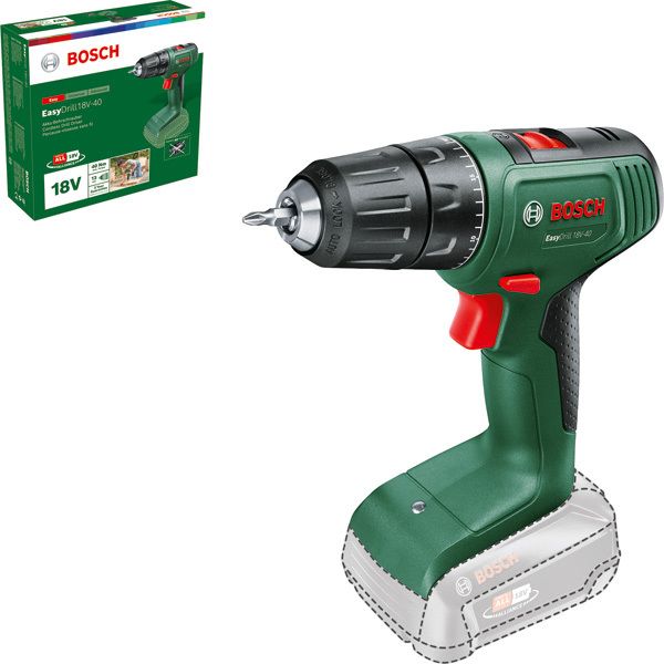 Borrskruvdragare Bosch EASYDRILL 18V-40 SOLO batterier ingår inte 