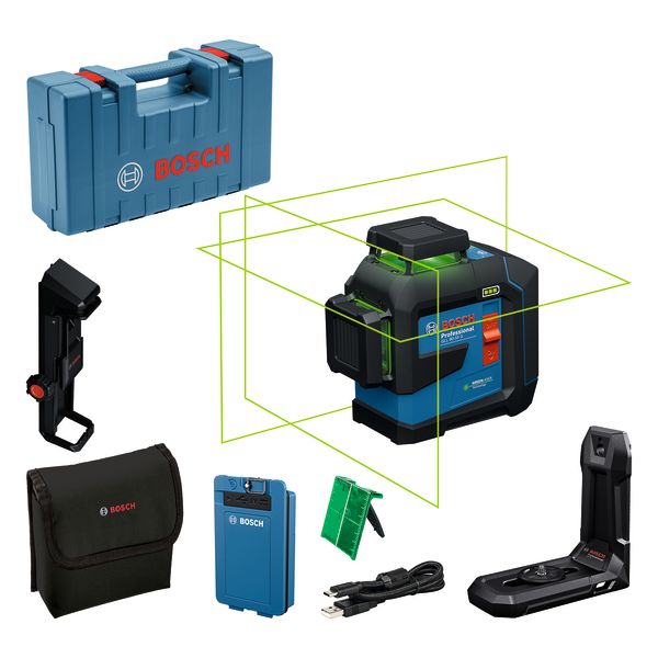 Linjalaser Bosch GLL 80-33 G M vihreä laser 