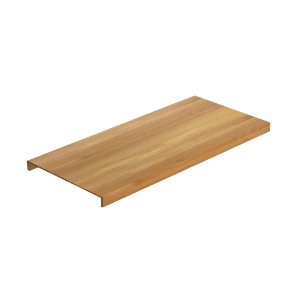 Porrasaskelma Lundbergs 81562 tammi, käsittelemätön, 1450x590x8 mm 