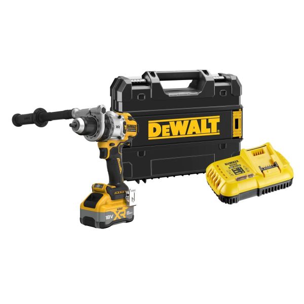 Skruvdragare Dewalt DCD1007WW1T-QW med batteri och laddare 