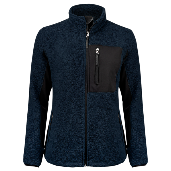 Fleecejakke Texstar WJ85189990150  XS Marineblå/Svart