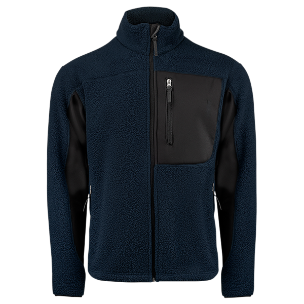 Fleecejakke Texstar FJ85189990160  S Marineblå/Svart