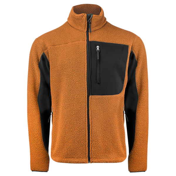 Fleecejacka Texstar FJ85153990160  S Orange/Svart
