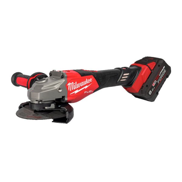 Vinkelslip Milwaukee M18 FHSAG125XB2-802X med batteri och laddare 