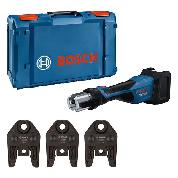 Pressverktyg Bosch GPT 18V-32 TH16/20/26 32 KN utan batteri och laddare 