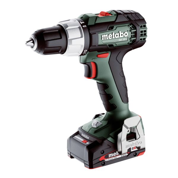 Slagboremaskine Metabo SB18L med batteri og oplader 