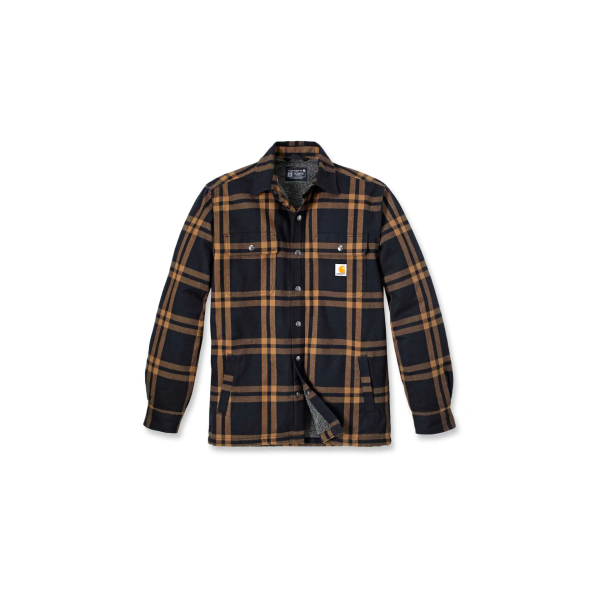 Flanellskjorta Carhartt 106354N04-S svart/brun Svart/Brun S