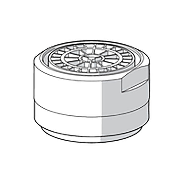 Poresuutin Oras 1018458V-33 M24x1, mattamusta 