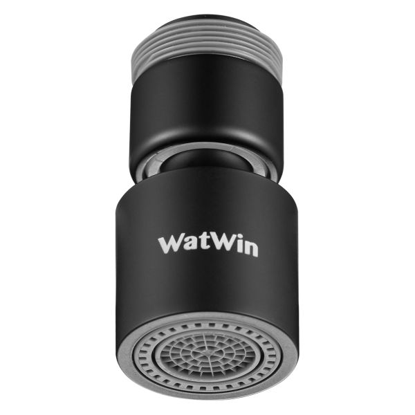 Stråopsamler WatWin Select M22/24 med kugleled, M22x1,0 + M24x1,0 mm Sort