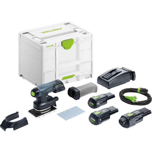 Plansliper Festool RTSC 400 3,0 I-Set med batteri og lader 