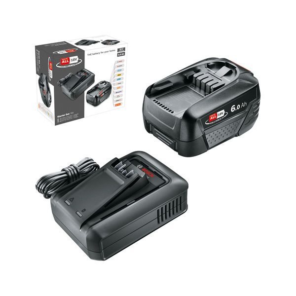 Akku- ja laturipaketti Bosch DIY 1600A032A8 1 x 18 V 6,0 Ah -akku ja laturi 