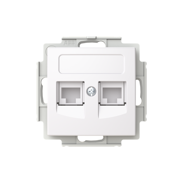 Datauttag ABB Saga FOT6208-916 med två Keystone RJ45-kontakter