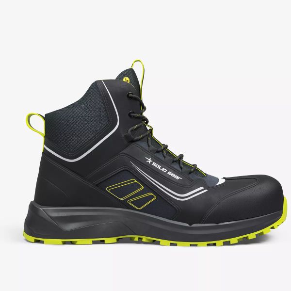 Sikkerhedsstøvle Solid Gear Adapt Mid S3L, ESD, sort/gul 44