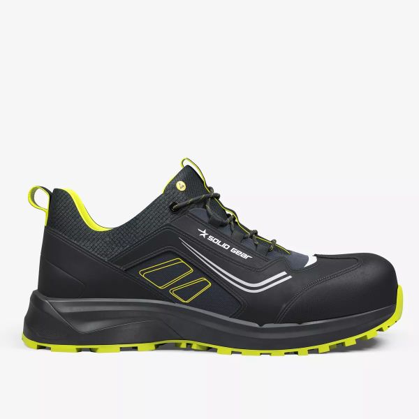 Sikkerhedssko Solid Gear Adapt Low S3L, ESD, sort/gul 41