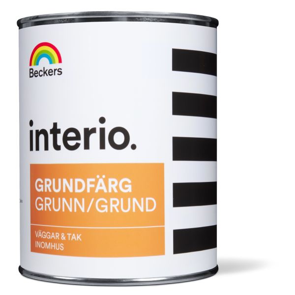 Grundfärg Beckers Interio helmatt Vit 1 l Helmatt
