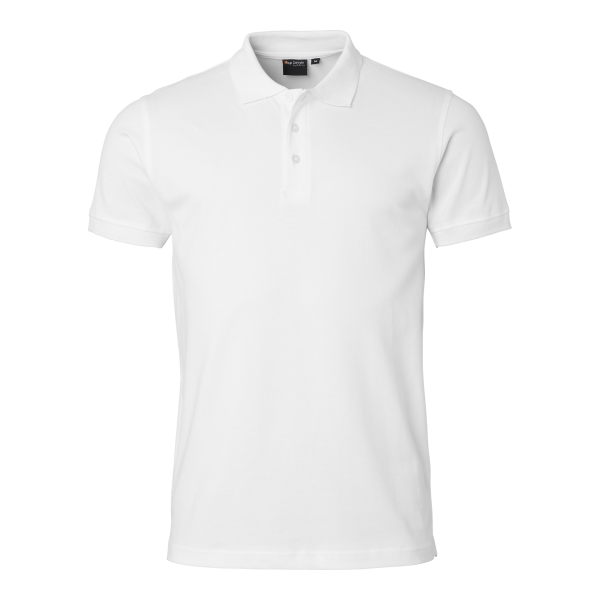 Polo T-shirt Top Swede 201 hvid, XS 