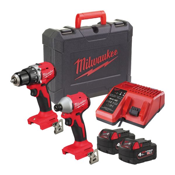 Værktøjssæt Milwaukee M18 BLCPP2A-402C med batteri og oplader 