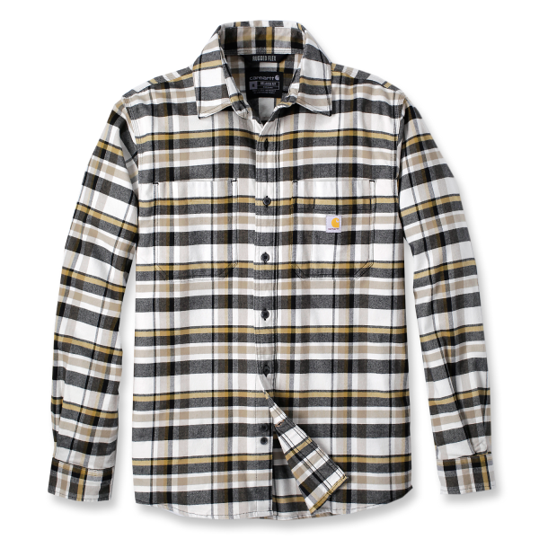 Flannel skjorte Carhartt 106352W03 hvidbrun Hvidbrun S