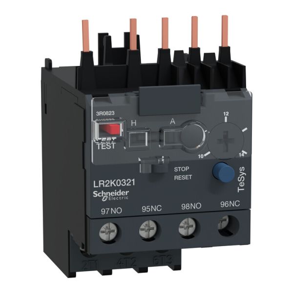 Overstrømsrele Schneider Electric LR2K0321 1Åp + 1 Lu 10-14 A