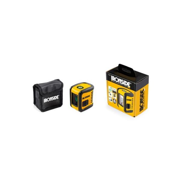 Ristilinjalaser Ironside 103629 vihreä laser, mini 