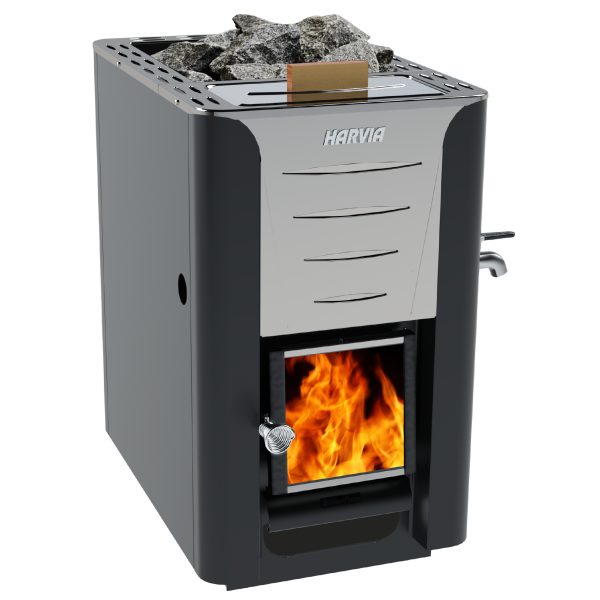 Saunaaggregat Harvia Pro 20 ES træfyret, med vandbeholder 
