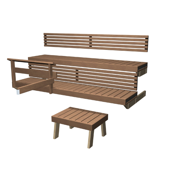 Lavsæt Harvia Formula 19  1 900 mm