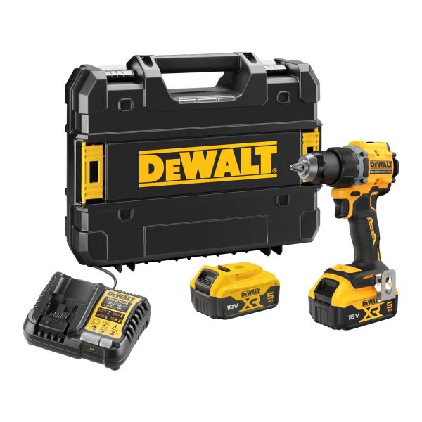 Skruemaskine Dewalt DCD794P2T-QW med batteri og oplader 