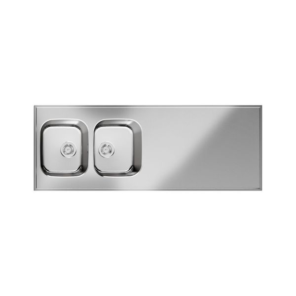 Pesupöytä Purus Basic H PBH-1600 1600x600x30 mm, käännettävä, ruostumaton teräs 