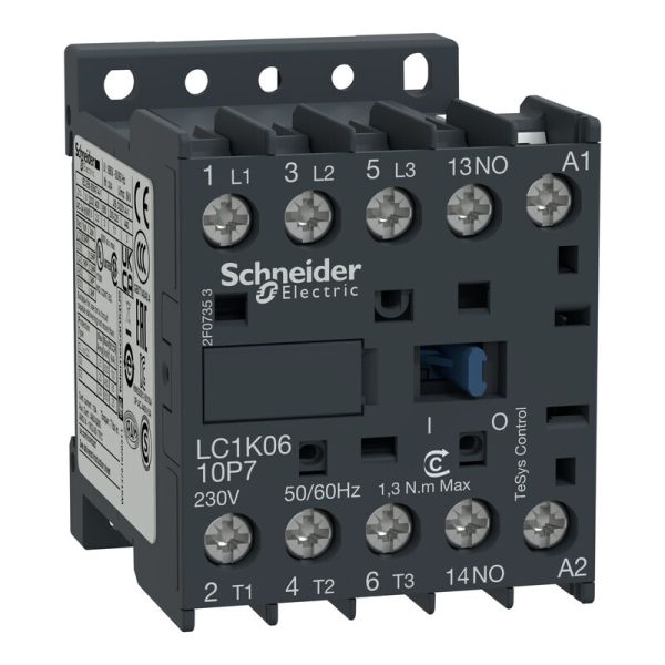 Kontaktor Schneider Electric LC1K0610B7 3-polig, 1 sl 