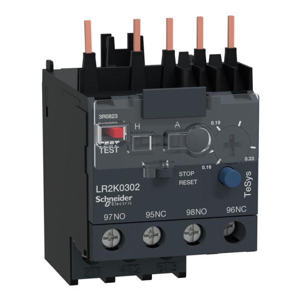 Lämpörele Schneider Electric LR2K0302 0,16-0,23 A 