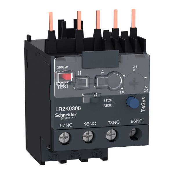 Lämpörele Schneider Electric LR2K0308 1,9-2,6 A 