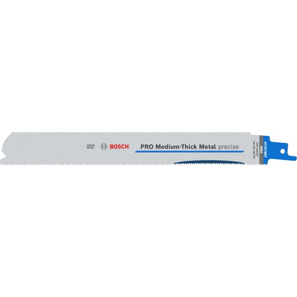 Bajonettsagblad Bosch PRO Medium-Thick Metal Precise 1,1x25 mm, 5-pakning Lengde: 225 mm