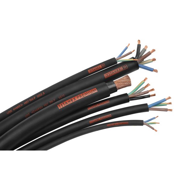 Tilkoblingskabel Nexans Titanex H07RN-F, 450/750 V 4G 2,5 mm²