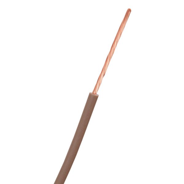 Kopplingskabel Nexans RK 1x1.5 mm², brun, 90°C (H07V2-K) 1,5 mm² Brun 100 m