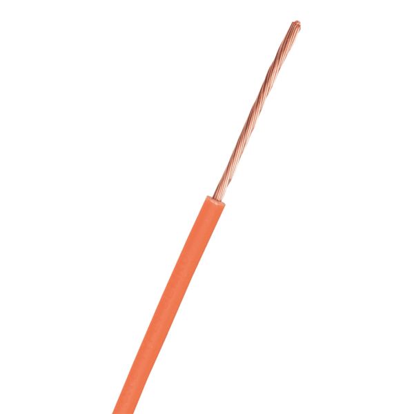 Kopplingskabel Nexans RK 1x1 mm², 100 m, 90°C (H05V2-K) Orange