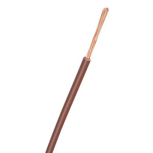 Asennuskaapeli Nexans FQ Easy H07Z1-R, 450/750 V 1x2,5 mm², ruskea
