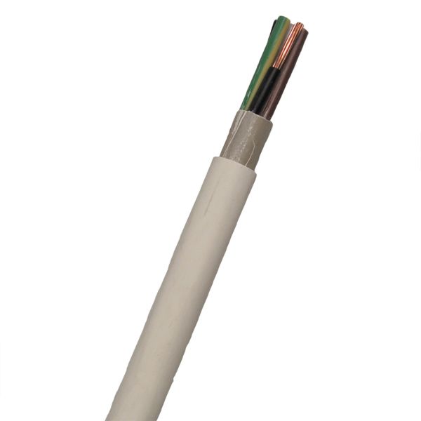 Installationskabel Nexans FQQ 5G6 mm² ledararea, vit 1 m, kapad
