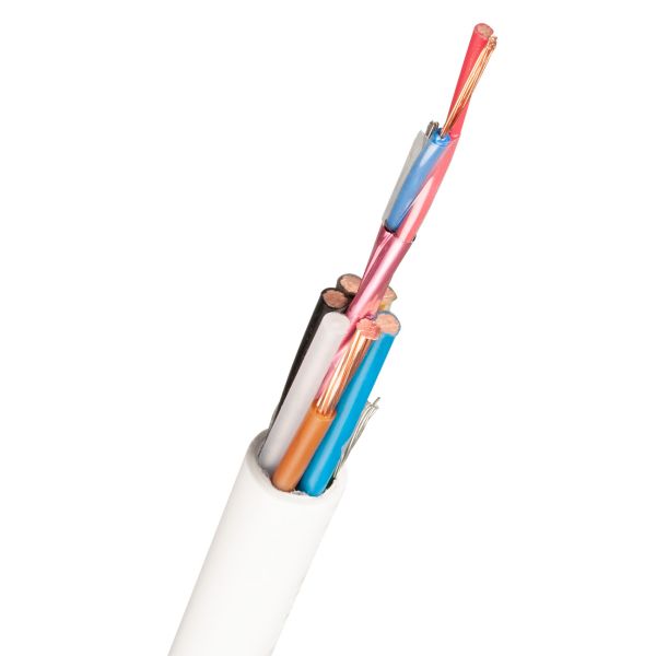 Installasjonskabel Nexans FQLQ EASY 5G 6 + 2 x 0,75 mm² lederområde 1 m, kappet