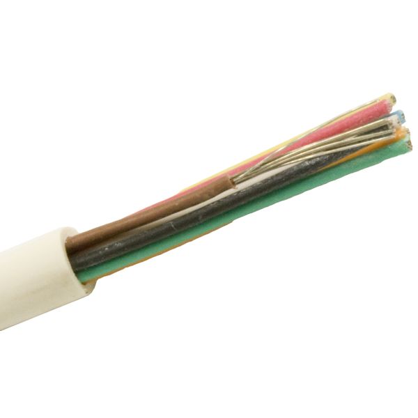 Larmkabel Nexans FQQXB EASY 6x0.22 mm, vit 100 m, bobin