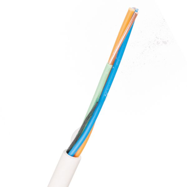Telekabel Nexans EQQRB EASY 1 m, hvit 3 x 1,0 mm
