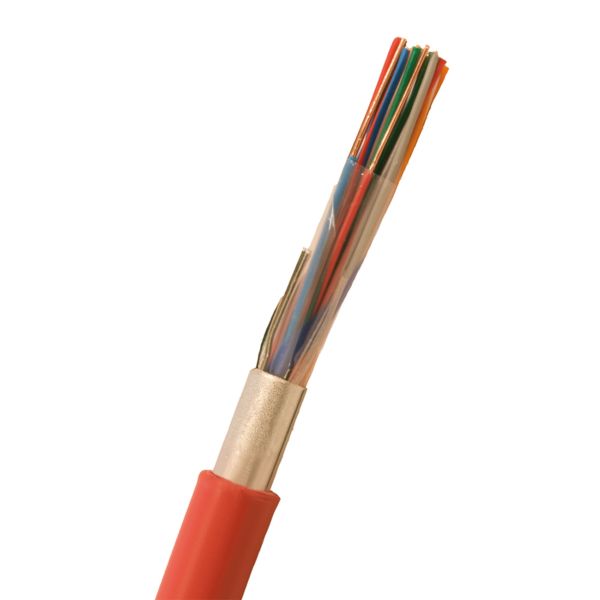 Larmkabel Nexans ELAQBY 10x2x0.6 mm, röd 1 m, kapad