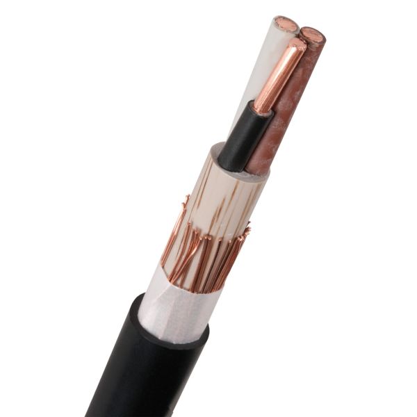 Maadoituskaapeli Nexans 15120198-201-00 EXQJ, 1 kV 2x2,5/2,5 mm², musta, 1 m