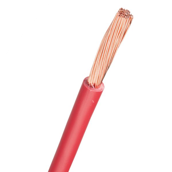 Kopplingskabel Nexans RQ 1x10 mm² ledararea, 100 m/bobin 10 mm² Röd 100 m