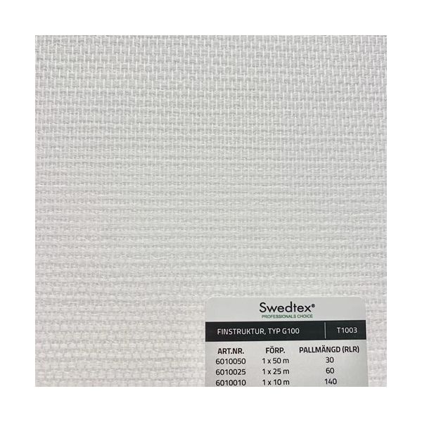 Glasfiberväv Swedtex G100 finstruktur, 1x25 m 